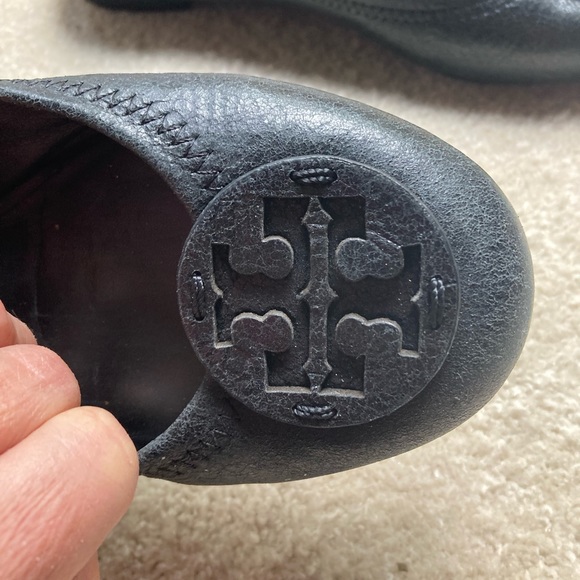 Womans TORY BURCH Minnie Travel Ballet Black Size 8 - Picture 16 of 16